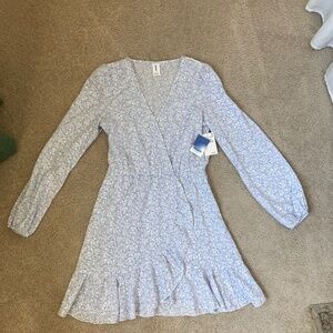 Abound floral faux wrap dress